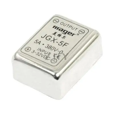 

JGX-5F DC 3-32V to AC 380V 5A Rectangle Single Phase Solid State Relay
