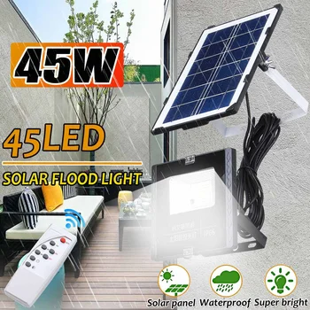 

45W Solar Lamp Floodlight Led Portable Spotlight floodlight Outdoor Street Garden Light Waterproof Wall Lamp with Remote Control