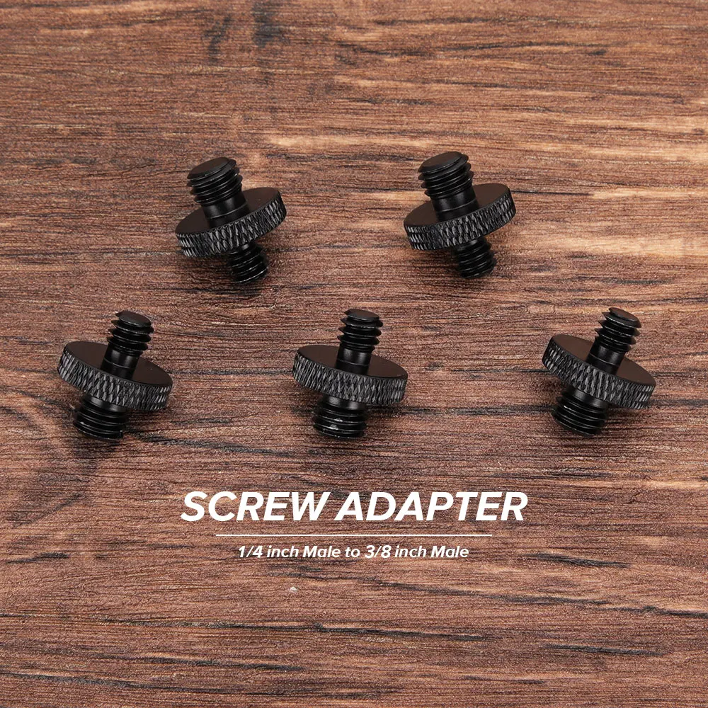 

Винт для камеры KIMRIG с двойной головкой, преобразователь, винт 1/4-20 с наружной резьбой на M8, двухсторонний винтовой адаптер (5 шт.)