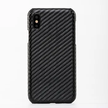 

Carbon Fiber Grain Phone Case For IPhone X XS Max XR For Apple 5 5S SE 6 6S 7 8 Plus Protect Phone Case Half-Wrapped Case