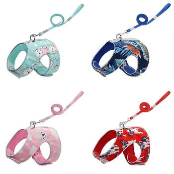 

150CM Reflective Pet Vest Harness Leash Set Anti-strike Chest Strap Training Vest With Leading Rope For Safe Outdoor Walking