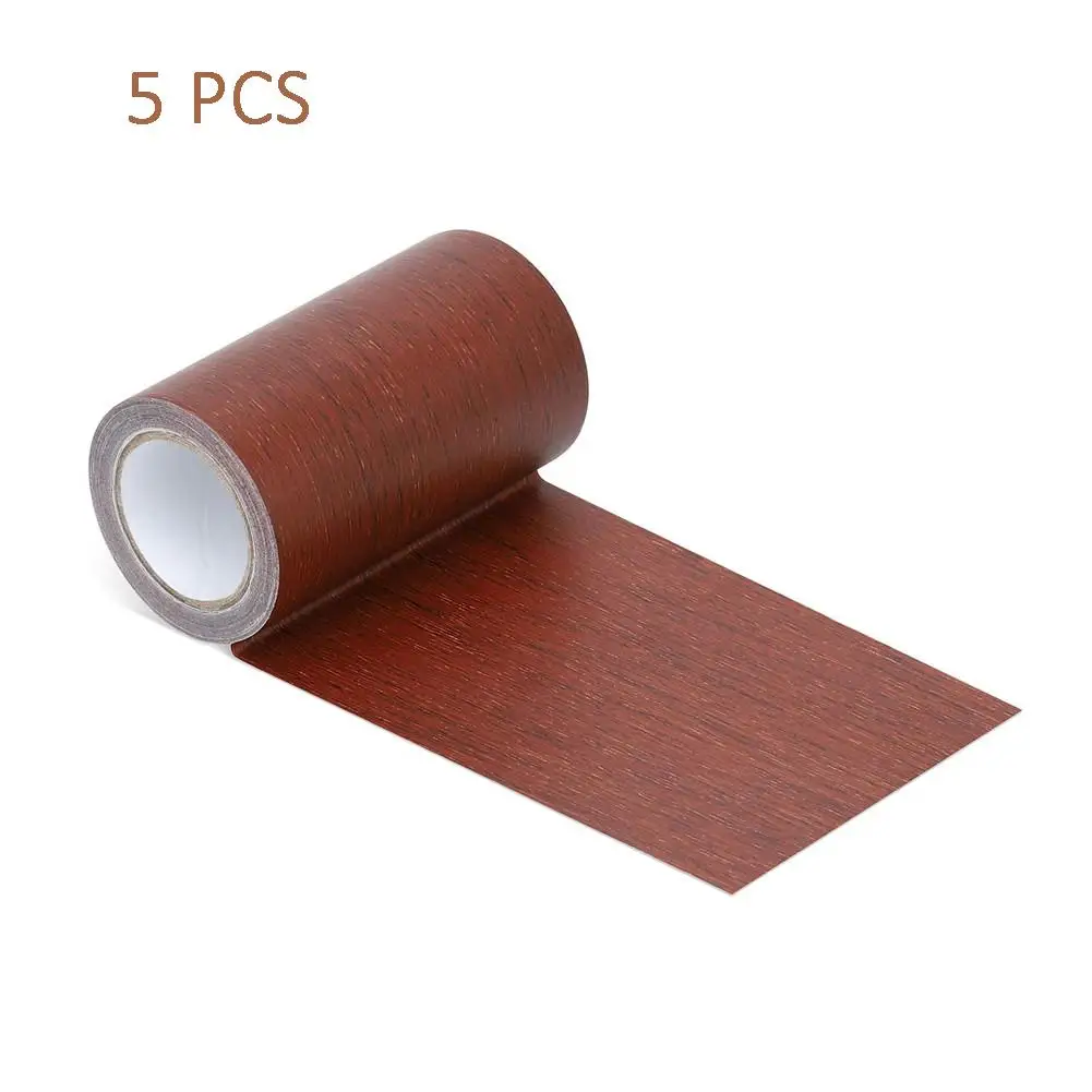 Mahogany 5 шт. ремонтная лента патч дерево текстурированный клей для плинтуса ссылка ремонт мебели ремонт и ремонт шкафа кромкооблицовка - Цвет: Mahogany