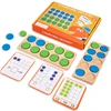 Wooden Ten-Frame Math Toys Preschool Math Manipulative Number Sense Counters Kids Montessori Activity Toys Early Education Games 1