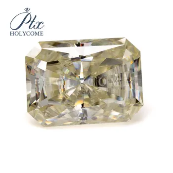 

Yellow color VVS clarity 1ct 5.5x6mm radiant cut loose moissanite diamond gemstones