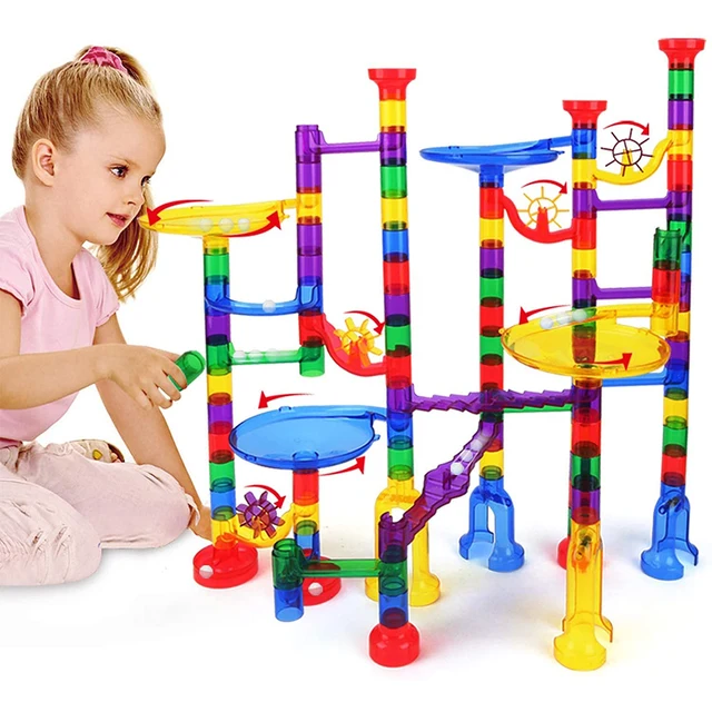 Marble Run Maze Balls Track Building  Assembly Set STEM Learning Toy Maze Balls Track Blocks Children Educational Creative Toy 2