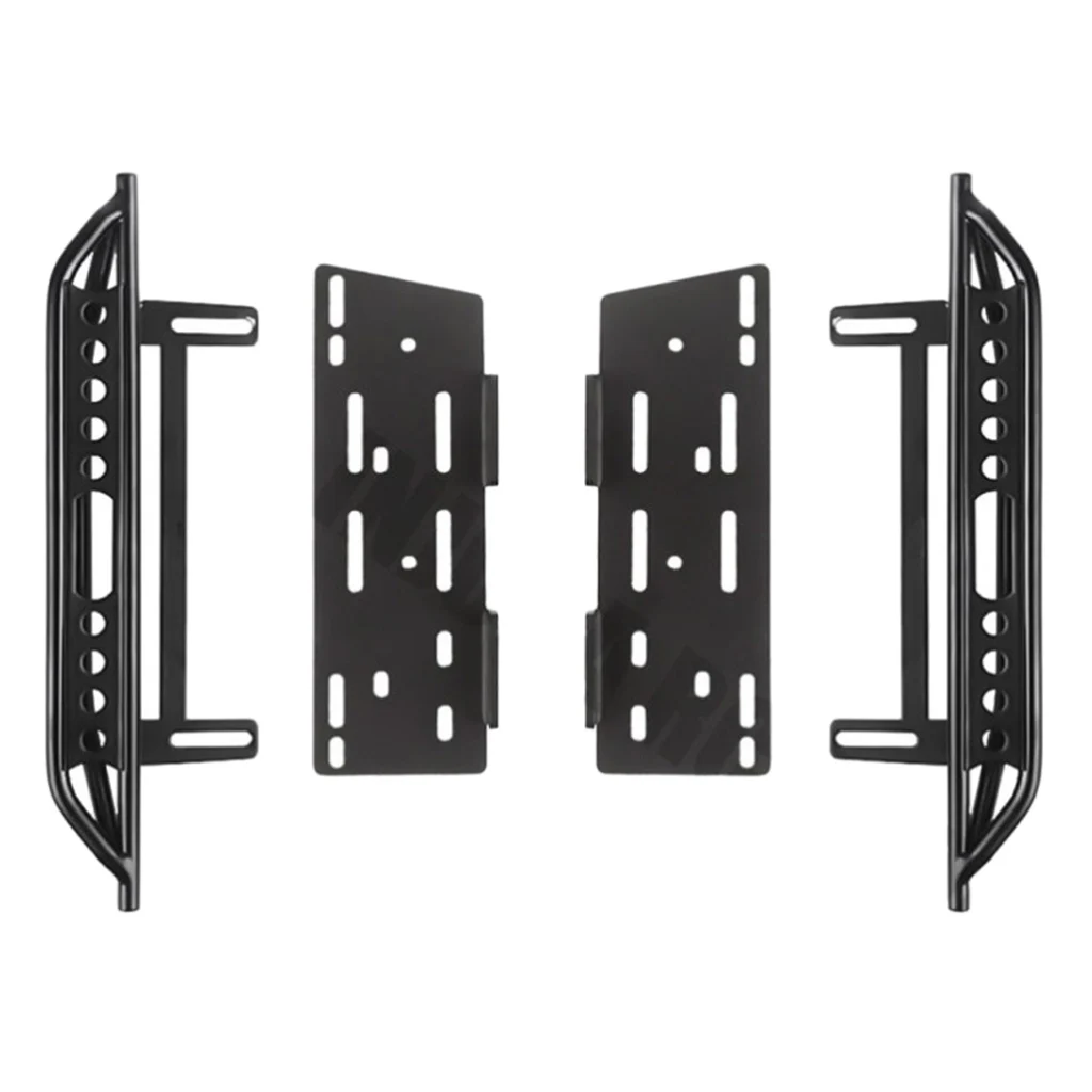 2pcs RC Car Metal Foot Pedal Plate Side Steps for Axial SCX10 II 90046 1/10 RC Crawler Accessories