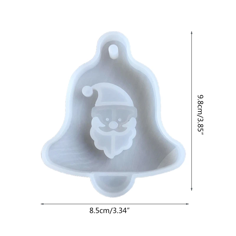 Christmas Tree Bell Elk Pendant Casting Silicone Mould Crystal Epoxy Resin Mold DIY Crafts Aromatherapy Wax Aroma Gypsum