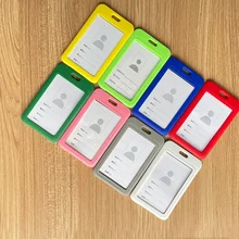 

ID Card Holder Lanyard Badge Holder Name Identification Sleeve Double Sided Clear Business Exhibit Office School Strap Necklace