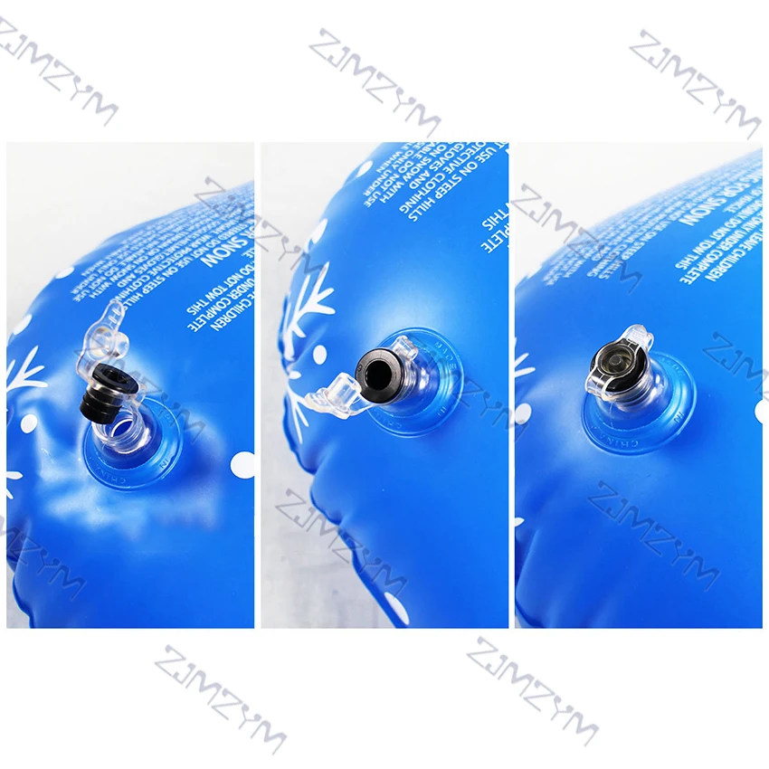 Inflatable Snow Tube Floated Skiing Board Winter Skating Sled Boat Ski Circle with Handle Winter Snow Toy Skiing Accessories