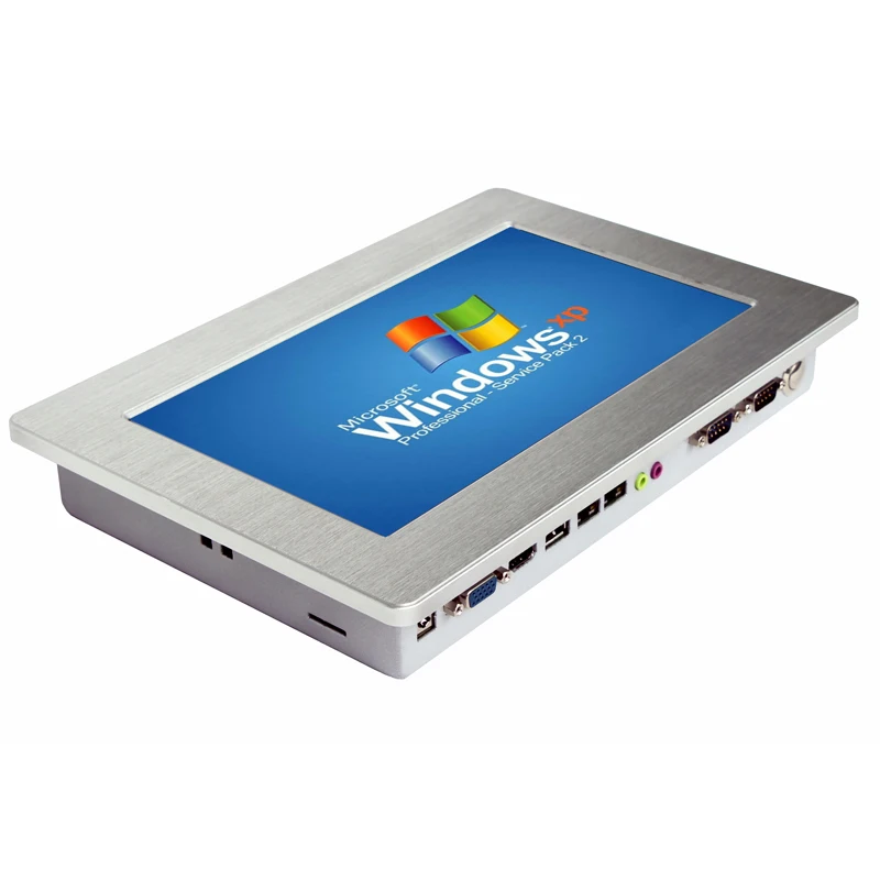 10 1-дюймовый смартфон с процессором Intel Atom N2800 1 ГГц разрешение 2 * RJ45 RS232 86*1024 для