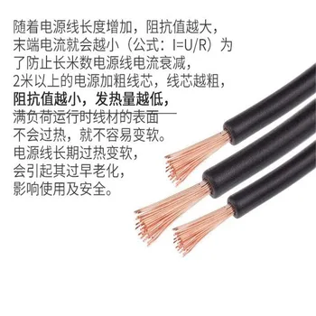 

20180702 xiangli Cord 3ft 6ft 10ft 16AWG AC Power Extension Cable For PC Computer Monitor Projector Power Cable