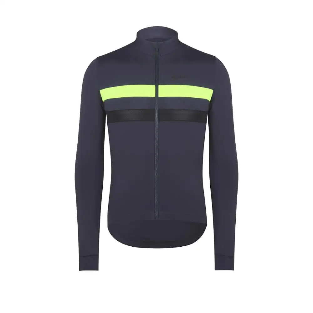 Новое поступление, зимняя Светоотражающая термо-флисовая велосипедная Джерси с длинным рукавом, одежда для велоспорта, набор для горного велосипеда - Цвет: dark gray