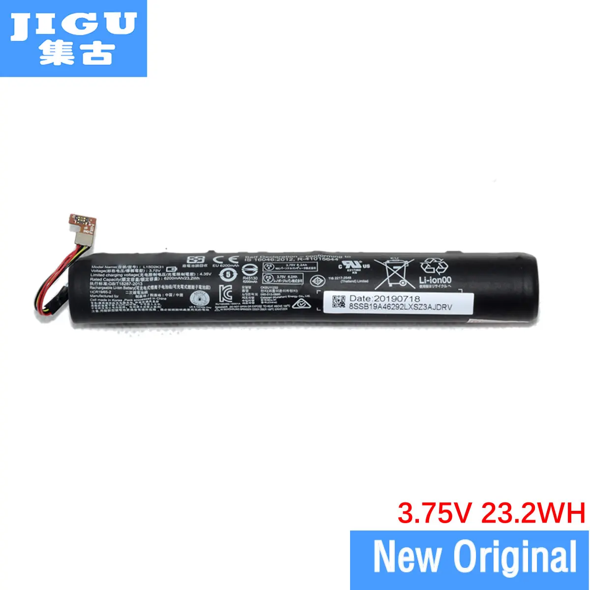 JIGU высокое качество 6200 мА/ч, L15D2K31 L15C2K31 батарея для lenovo YOGA 3 Tablet-850M YT3-850 3,75 V 23.2WH