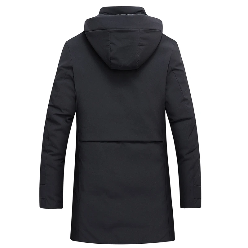 Толстая зимняя Модная брендовая куртка с капюшоном, Мужская Корейская стеганая куртка, уличная парка, пуховое пальто, мужская одежда