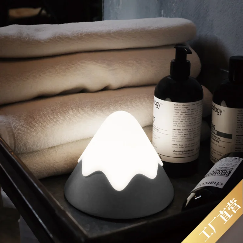 

MUID Snow Mountain Creative Cute Bedroom Bedside Voice-activated Sensor Light LED Charging Baby Infant Feeding Eye Protection Sm
