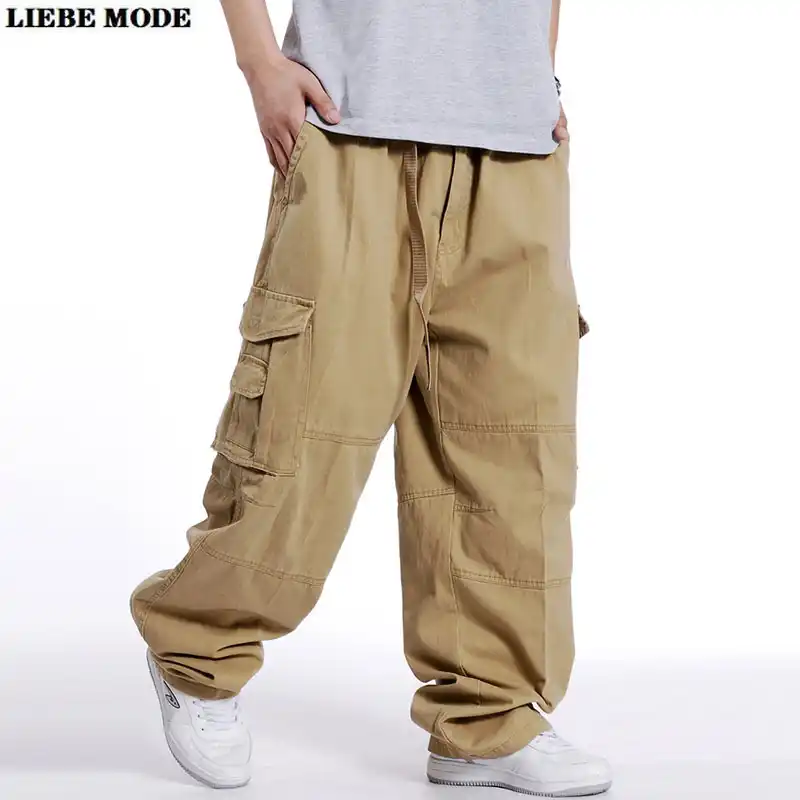 mens loose fit cargo pants