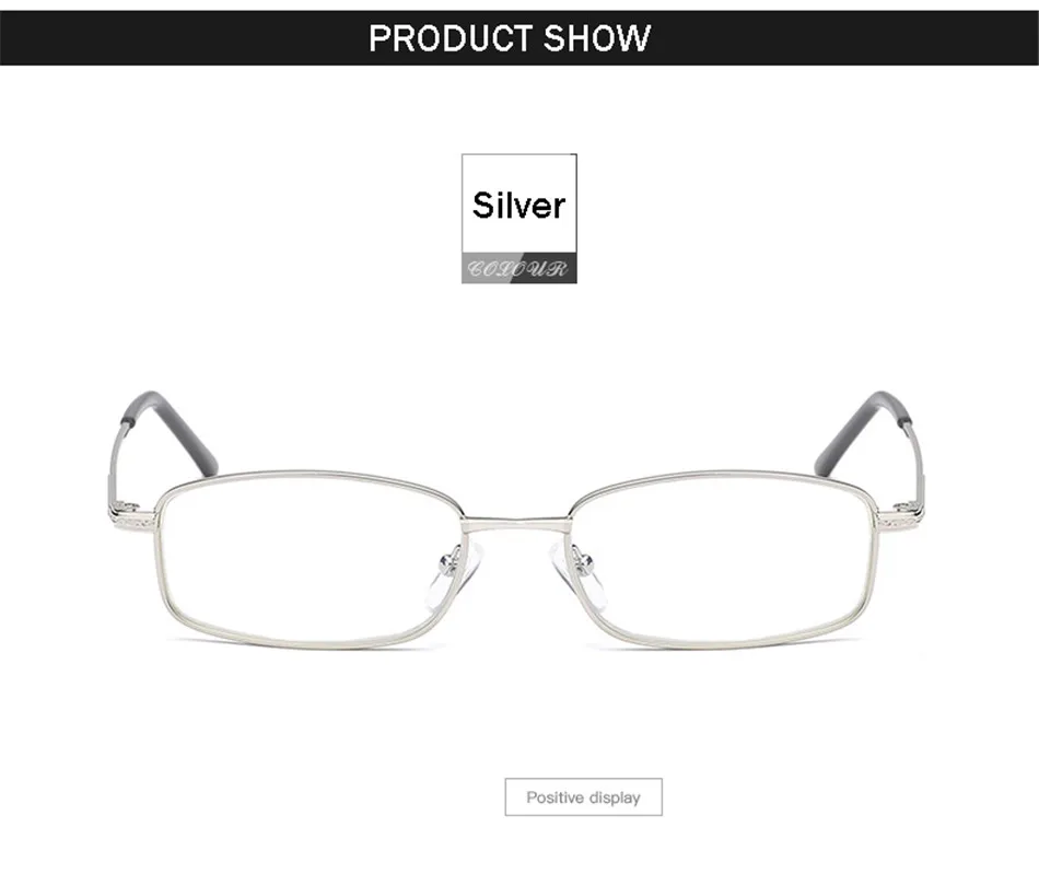 Ahora анти-синие очки для чтения для женщин и мужчин увеличительные очки для дальнозоркости металлические очки для дальнозоркости очки с коробкой+ 1,0~+ 4,0