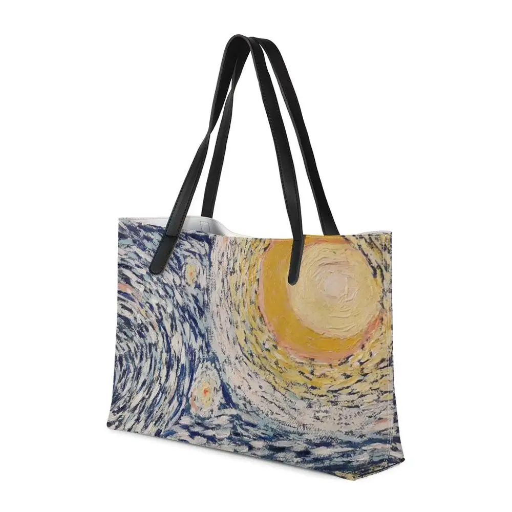 

Art painting Women Beach Bags Custom image Handbags Large Capacity Lady Shoulder Bag Big Totes Casual Girls Travel Shopping Bag