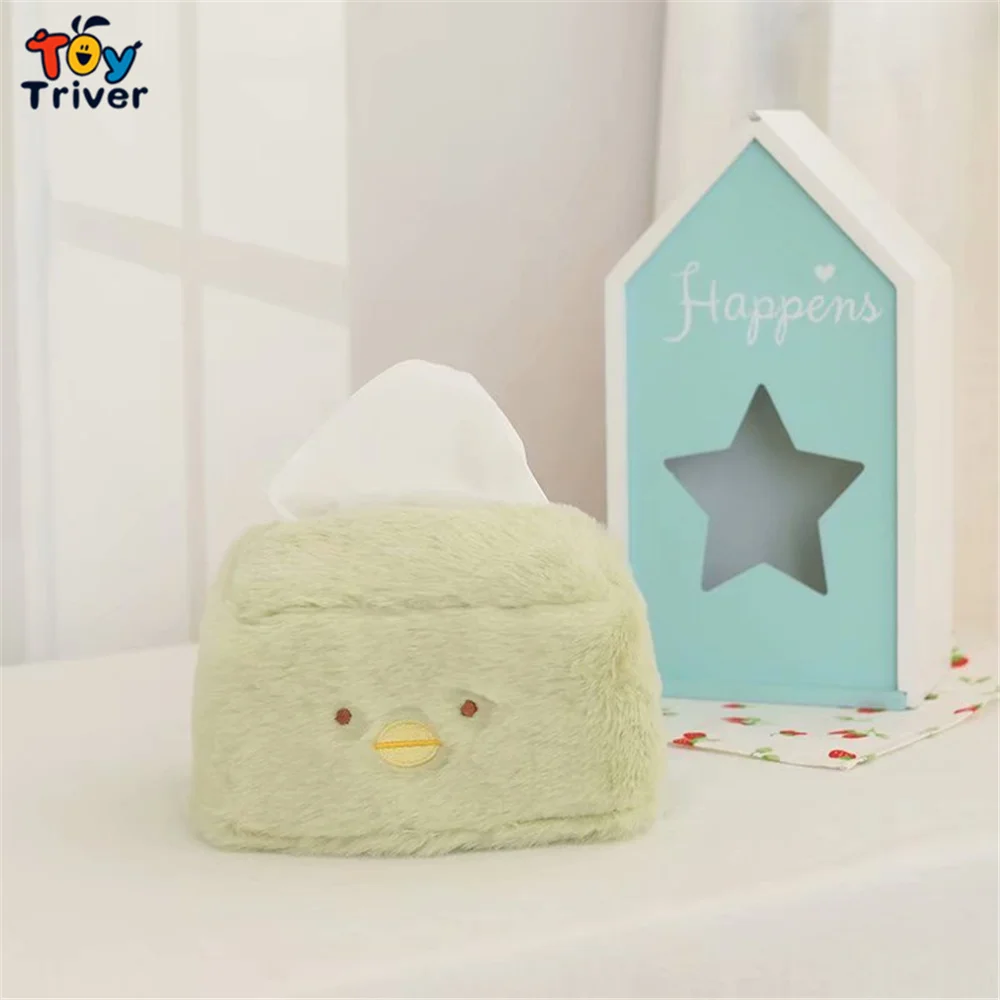 Kawaii Sumikko Gurashi, плюшевая игрушка, тривер, тканевая коробка, чехол для салфеток, бумажный держатель для салфеток, домашний магазин, декор для автомобиля, комнаты, салфетки, игрушки, подарок на день рождения