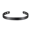 OKtrendy Magnetic Bracelet Black Plated Men Health Energy Magnet Bracelets 8mm Adjustable Cuff Titanium Bangles for Women 2