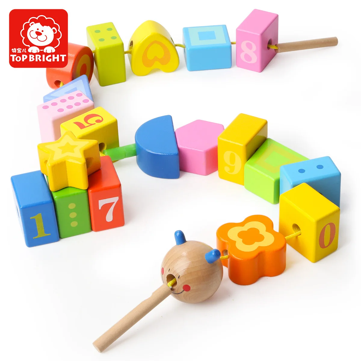 

Infant String Beaded Bracelet Building Blocks Early Childhood Threading Toy Children Bead Non-Baby Unisex Toy Beaded Bracelet