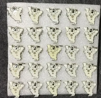 

Drop Shipping LED Light Glowing Blinking Women Kids Brooch Pins Halloween Ghost Bat Festival Brooches Christmas Halloween Gift