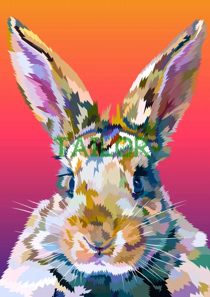 5D diamond painting Home Decor Gift kit set Full square haft diamentowy Cuadros Cross stitch tools animal Mosaic art rabbit 105 | Дом и сад