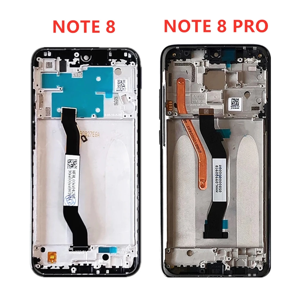 ЖК-дисплей для XIAOMI Redmi NOTE 8 PRO, кодирующий преобразователь сенсорного экрана в сборе для Redmi Note 8 PRO, Замена ЖК-экрана