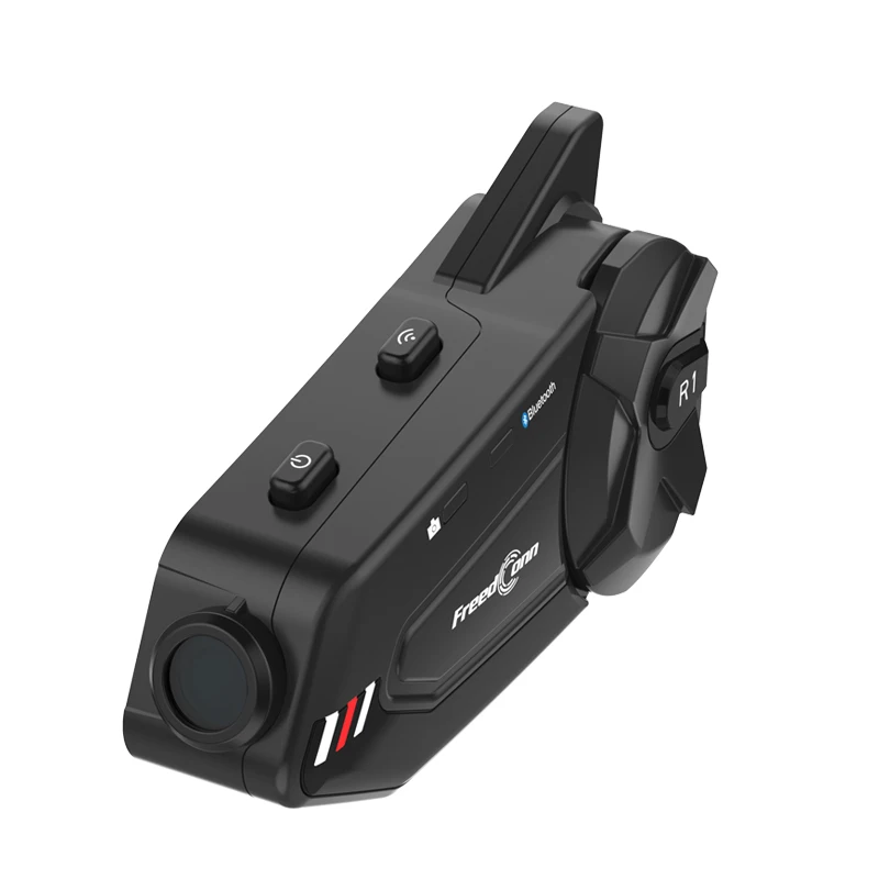 FreedConn мотоциклетная гарнитура с видеорегистратором 1000 м 6 всадников Bluetooth для
