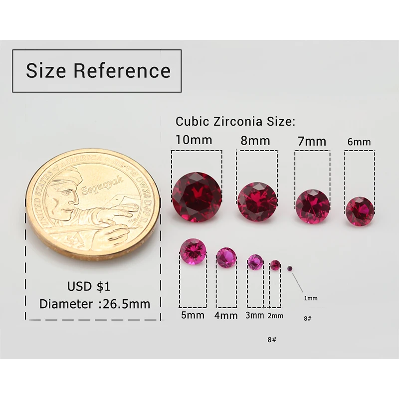 Größe 2x2mm ~ 10x10mm quadratische Form Prinzessin geschnitten synthetische Korund Edelsteine für die Schmuck herstellung 5 #3 #8 # Farbe – Detail 1