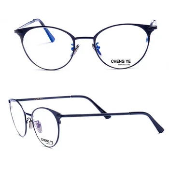 

High Quality Metal Spiral Embossing Stainless Steel Temple Wholesale Eyewear Optical Frame