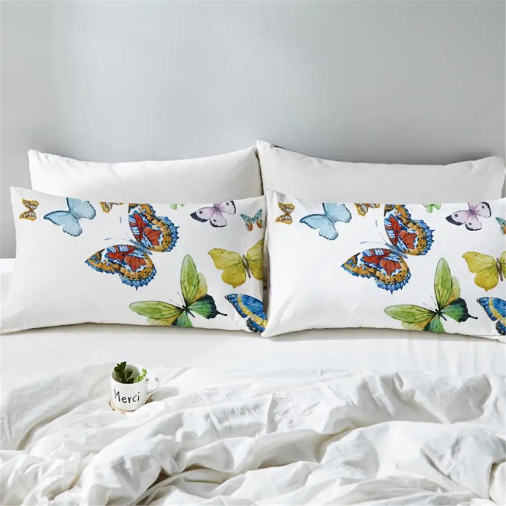 50X90CM Butterfly Throw Pillow Case Polyester Print Decorative Pillows Cover For Sofa Seat Cushion Cover Home Decor 50X90CM Butterfly Throw Pillow Case Polyester Print Decorative Pillows Cover For Sofa Seat Cushion Cover Home Decor