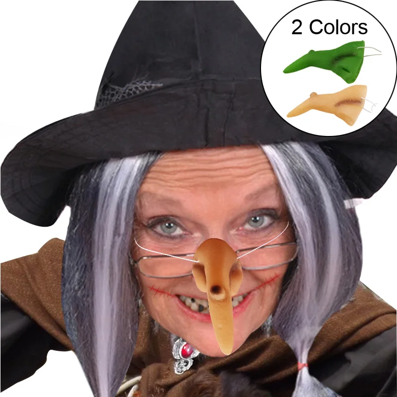 

Wicked Witch Nose Halloween Costume Accessory Props Mask Children Proboscis Nose Masquerade Carnival Party Fake Nose