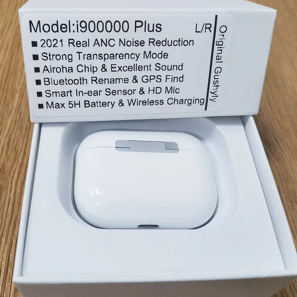 Беспроводные наушники i900000 Plus ANC TWS airpods Pro 3 Airoha 1562A с шумоподавлением Bluetooth Super Bass PK |