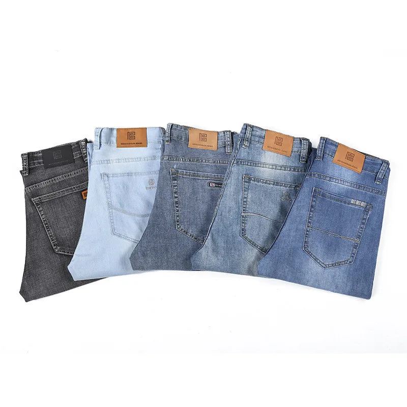 fashion trousers Denim Straight Pants 