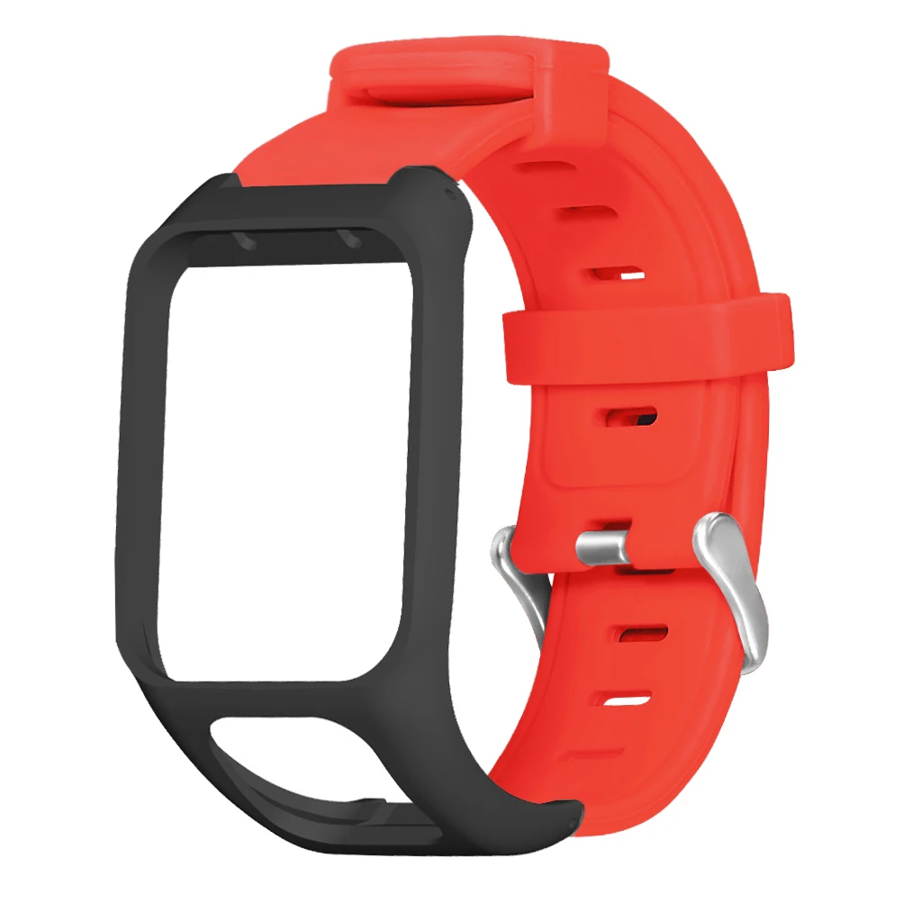 

High Quality Replacement Band for TOMTOM Runner3 for TOMTOM Adventurer Smart Watch Pure Color Silicone Bracelet Fitness Strap