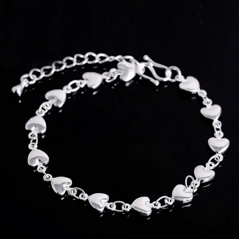 Silver bracelet 925 solid silver Flat Snake Bone Bracelet& Bangle fashion jewelry