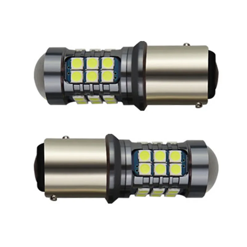 2 шт. автомобильная светодиодная сигнальная Поворотная лампа 3030 27Smd 1157 Реверсивный светильник декодирование тормозной Светильник Автомобиля Запасная лампа светильник хвост светильник черного цвета