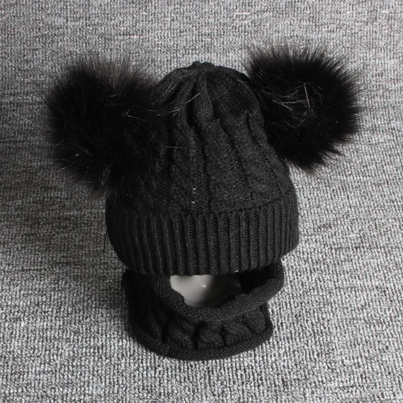 Newborn Kids Baby Boy Girl Pom Hat Children Winter Warm Knit Bobble Beanie Cap