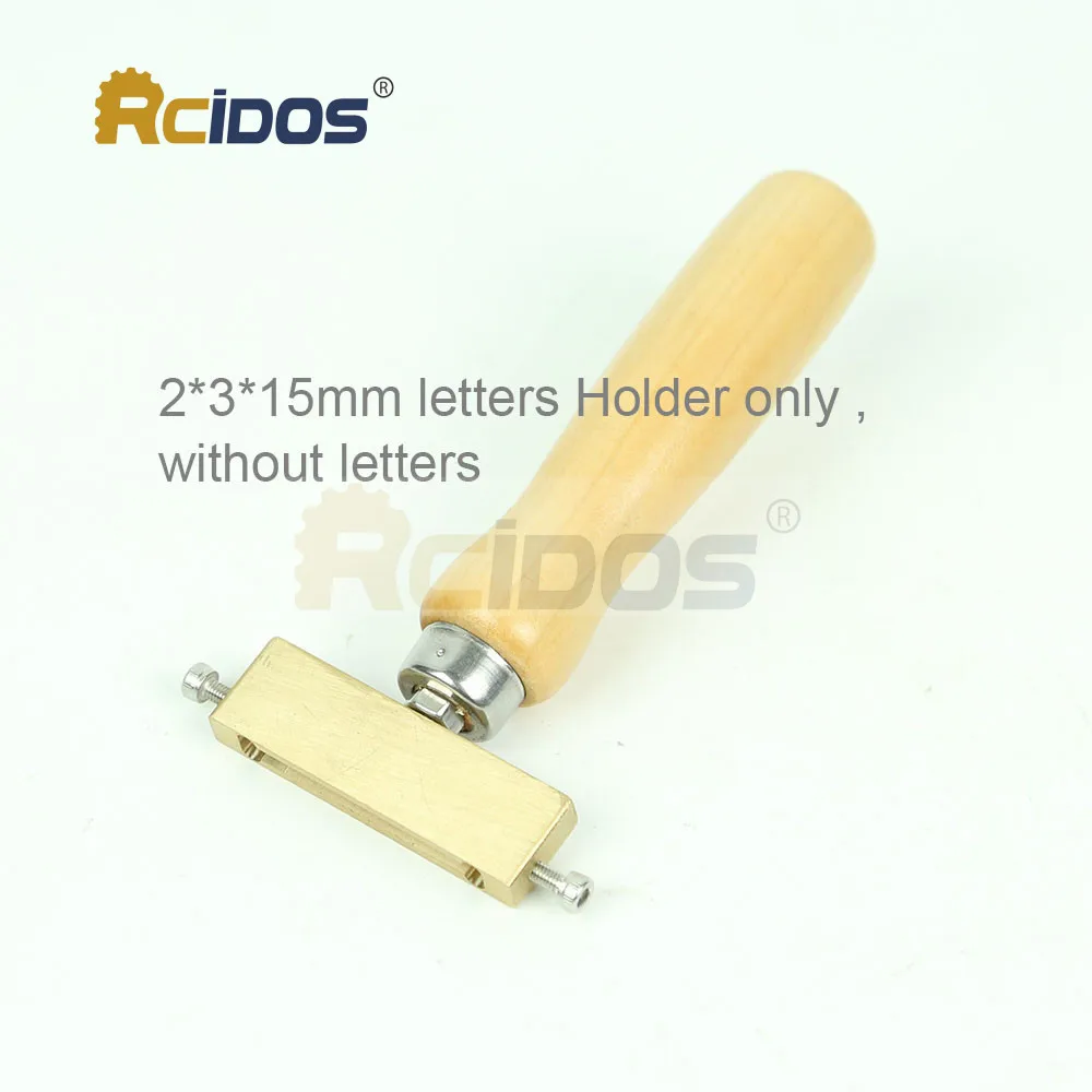 3mm Holder only RCIDOS ручной огонь нагревается горячей фольги штамповки инструменты, романтическая книга боковой дуги штамповки фольги передачи печати инструменты - Цвет: 3mm Holder only