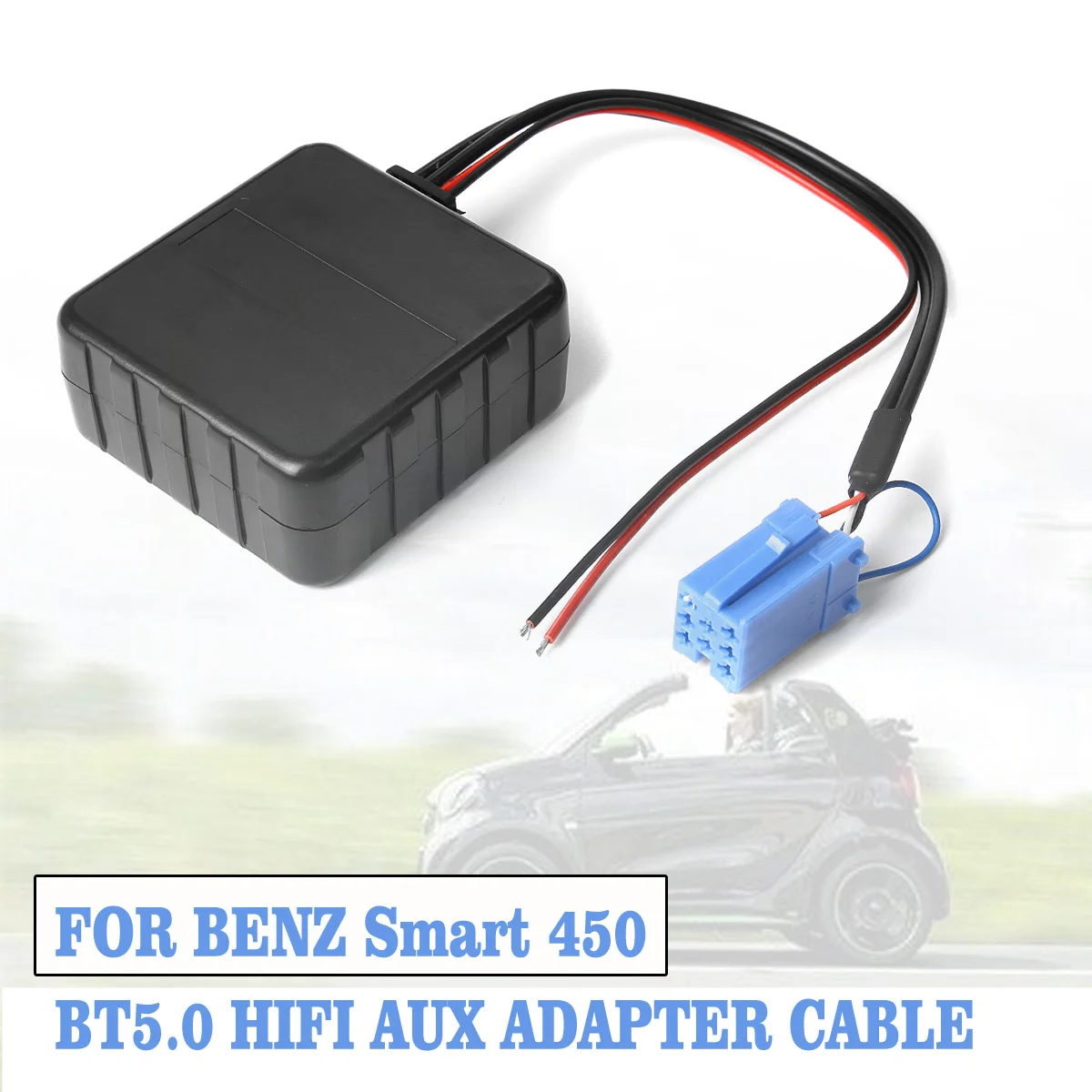 Автомобильный модуль bluetooth AUX кабель аудио музыка беспроводной Hi-Fi стерео радио адаптер для Mercedes для BENZ Smart 450