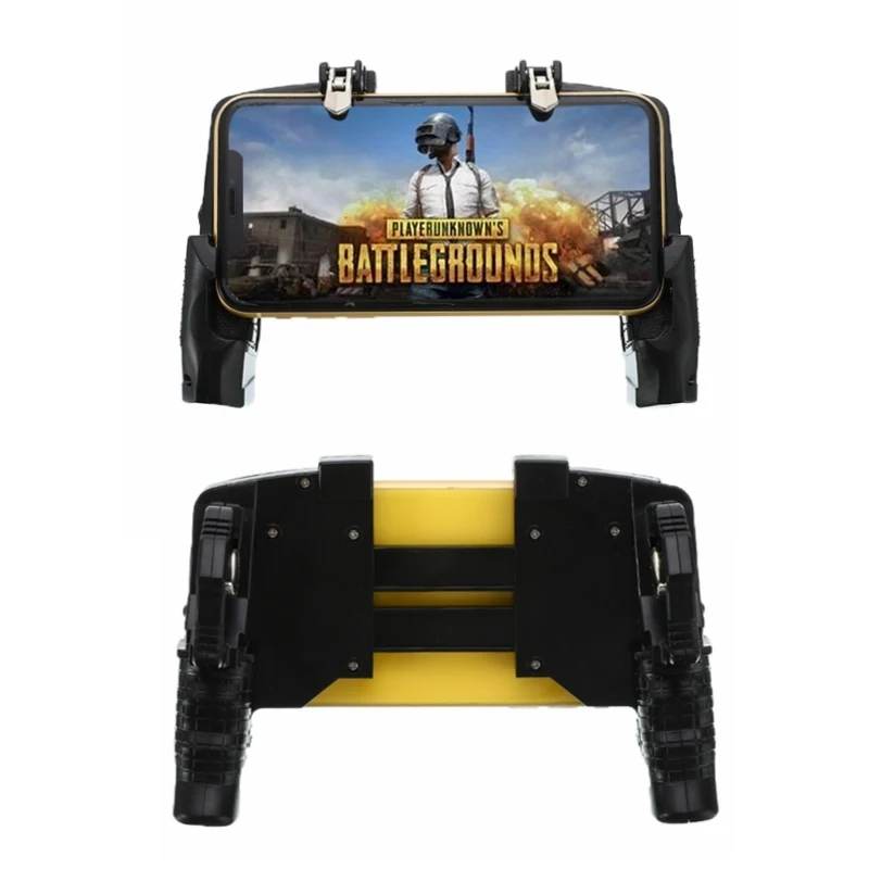  K21 PUGB Helper Four-Finger Linkage Game Handle Peace Elite Fast Shooting Button Controller For PUB