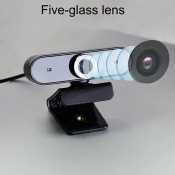 

HD Webcam Built-in Dual Mics Smart Web Camera USB Pro Stream Camera for Desktop Laptops PC Game Cam For OS Windows10/8