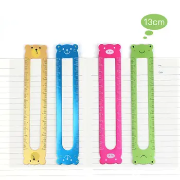 

Aluminum Ruler Square Metal Bookmark Rulers Paper Clips Student Drawing Supplies Office Stationery Accessories 10cm 13cm