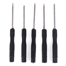 Conjunto de chave de fenda torx 5 peças, precisão t2 + t3 + t4 + t5 + t6 para celulares ferramenta de reparo