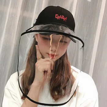 

Anti-Spitting Protective Hat Dustproof Cover Protection Peaked Cap Sun Hat Summer Outdoor Kapelusz ochronny przeciw plucie