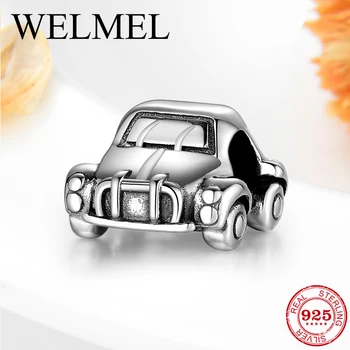 

New Real 925 Sterling Silver Classic luxury car Charms Beads Fit Original Pandora Charms Bracelet Bangles Fine Jewelry Gifts