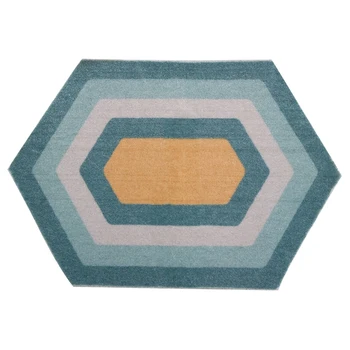 

Geometric Area Rug Modern Carpet Home Living Room Toilet Kitchen Floor Mat Door Mats Anti Slip Rugs Dorm Decor,Rhombus