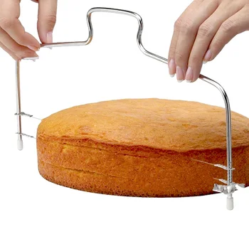 

Stainless Steel Cake Layer Slicer Double Line Cake Cutting Machine Biscuit Cutting Machine Utility Kitchen Bakeware Tools