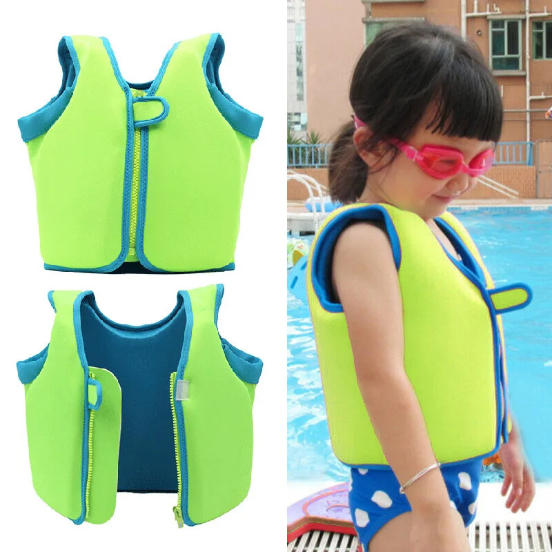 Child Float Life Jacket Swimming Sports Swimming Life Jacket S/M Orange/Green 